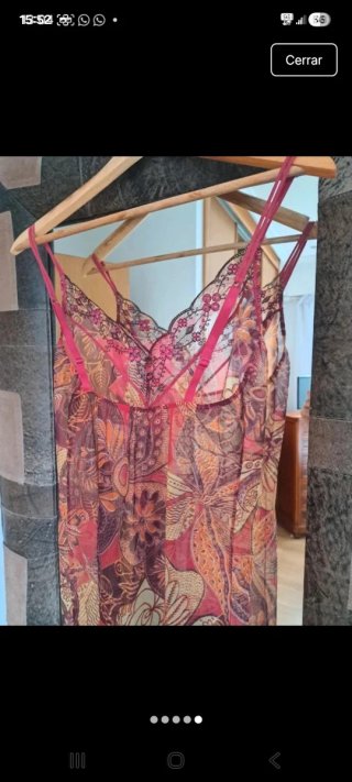 Camisola lencera seda multicolor talla única