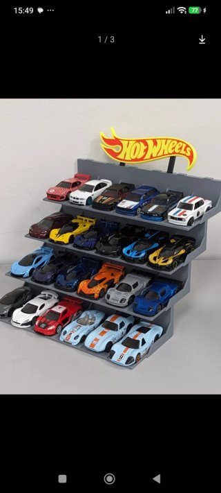 Expositor Hot Wheels impreso 3D