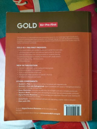 Gold B1+ Pre-First New Edition Coursebook