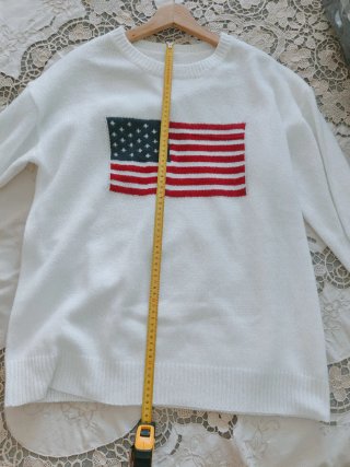 Suéter Invierno Bandera Americana