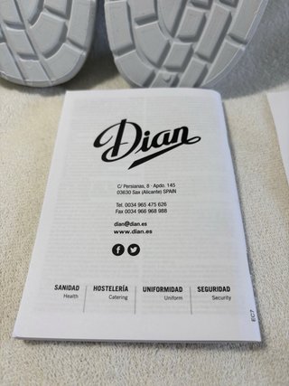 Zuecos Dian T42 Blancos Profesionales Nuevos