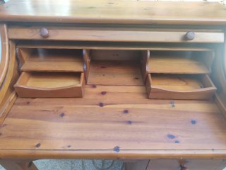 Escritorio Bureau Madera con Persiana