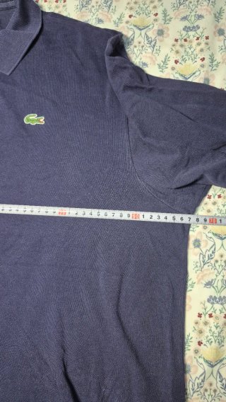 Polo Lacoste Manga Larga Azul Marino Talla 9 (3XL)