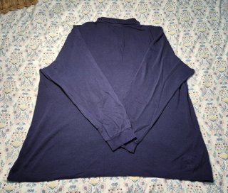 Polo Lacoste Manga Larga Azul Marino Talla 9 (3XL)