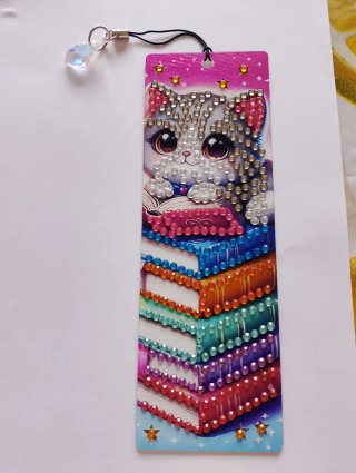 Segnalibro gattino kawaii diamond painting 3€