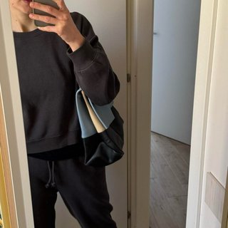 Borsa Celine All Soft Pelle Nera e Azzurra