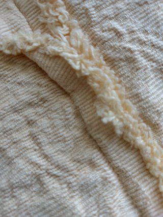 Gonna da tavolo Camilla in broccato giallo chiaro 65 cm