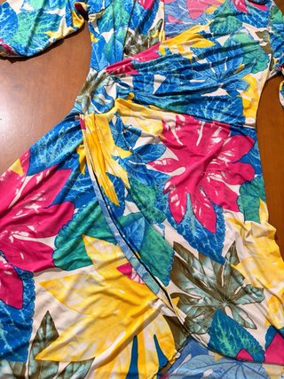 Vestido Veraniego Mujer Estampado Hojas