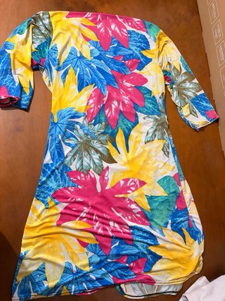 Vestido Veraniego Mujer Estampado Hojas