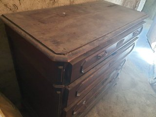 Comò in legno , primi '900 , da restaurare