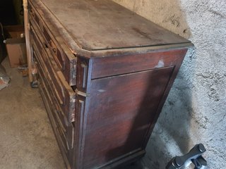 Comò in legno , primi '900 , da restaurare