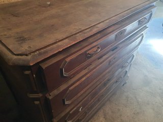 Comò in legno , primi '900 , da restaurare