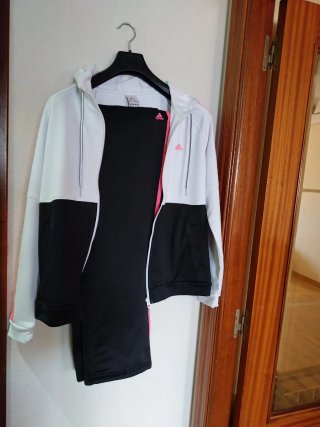 Chándal Adidas Mujer Negro y Blanco