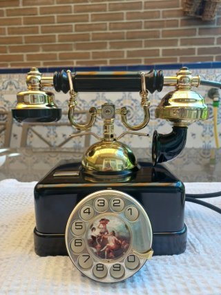Teléfono Antiguo Mod. Estilo, Negro