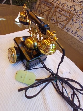 Teléfono Antiguo Mod. Estilo, Negro