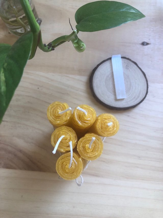 Velas de cera de abeja (100%) artesanales