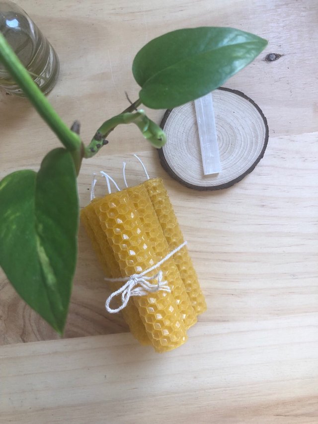 Velas de cera de abeja (100%) artesanales