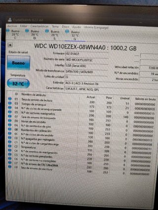 Disco HDD 1 TB WD Blue 3,5" SATA 7200 RPM