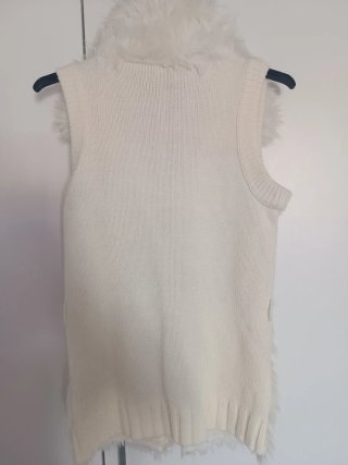 Chaleco pelo blanco talla S/M
