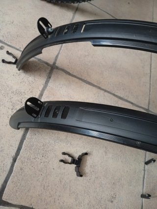 Guardabarros bicicleta negros