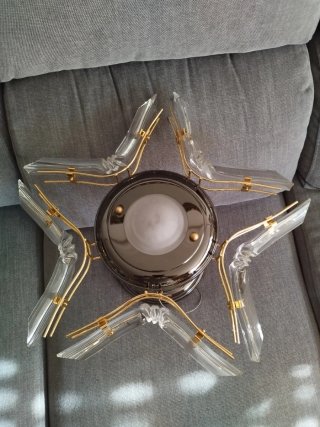 Lámpara de techo diseño estrella