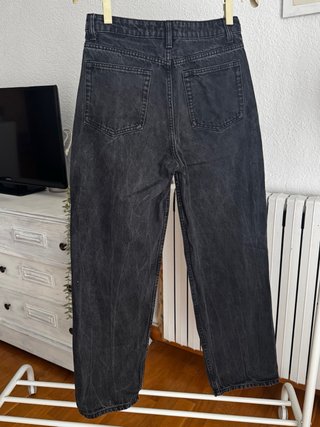 Pantalones vaqueros Bershka negros anchos
