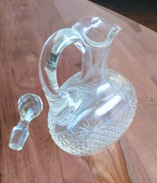 Decanter in cristallo fine '800