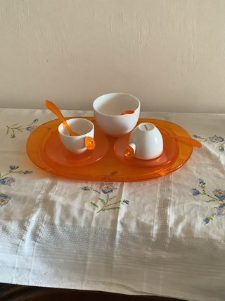 Servizio caffè Guzzini bicolore