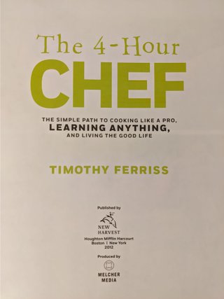 The 4-Hour Chef NUEVO Timothy Ferriss