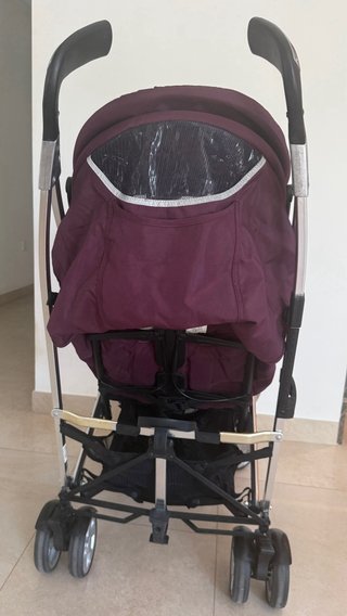 Silla de paseo Pluto burdeos plegable