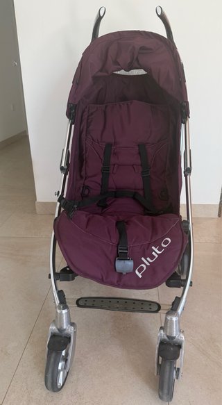 Silla de paseo Pluto burdeos plegable