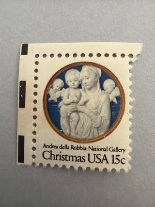 Sello USA Christmas 1978 15c Andrea della Robbia