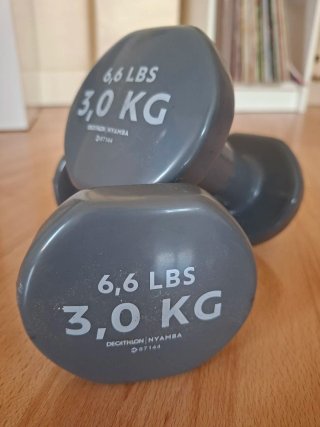 Juego de mancuernas de 3 y 1.5 KG Decathlon