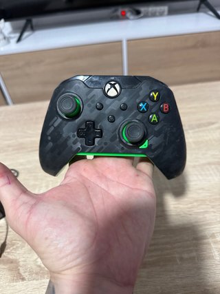 Mando Xbox Negro y Verde