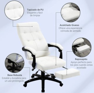 Silla de oficina giratoria reclinable