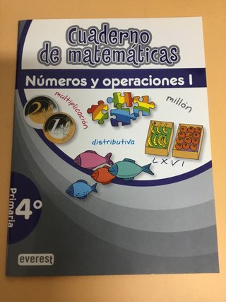 Cuadernos de matemáticas 4 Primaria Everest