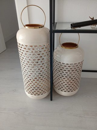 Jarrones/Paragüeros Decoratios. Altura 60 cm y 48