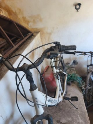 Bicicleta urbana blanca