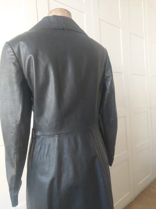 Cappotto sartoriale in vera pelle