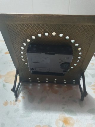 Orologio da tavolo vintage in ottone