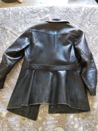Cazadora Piel Vintage Negra