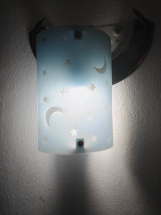 Applique murale luna e stelle