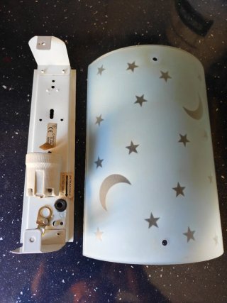 Applique murale luna e stelle
