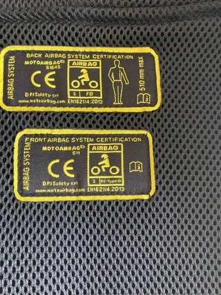 Chaleco airbag moto Talla ajustable sin usar