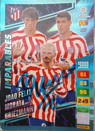Carta Panini Imparables Griezmann Morata Felix