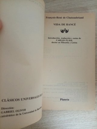 Lote Libros Chateaubriand