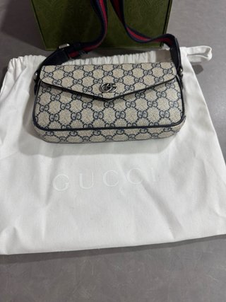 Borsa Gucci Ophidia Beige/Blu