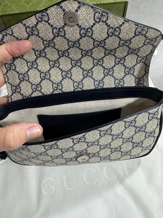 Borsa Gucci Ophidia Beige/Blu