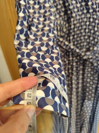 Vestido fiesta satén estampado mujer T.XS