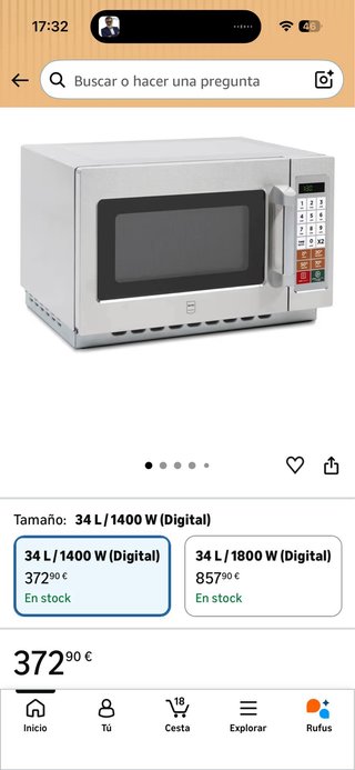 Microondas Profesional METRO GMW1034S